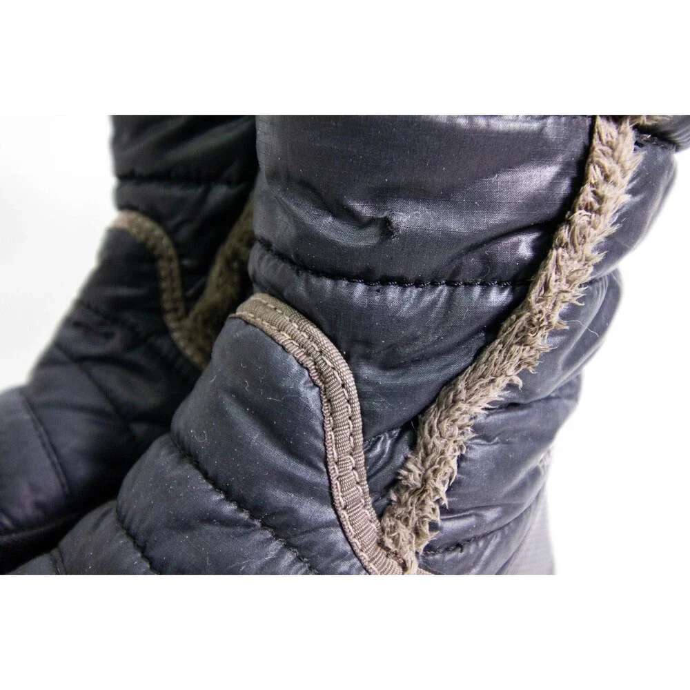 The North Face Puffer Winter Snow Boots Women Size 3 Water Resistant Lined Black